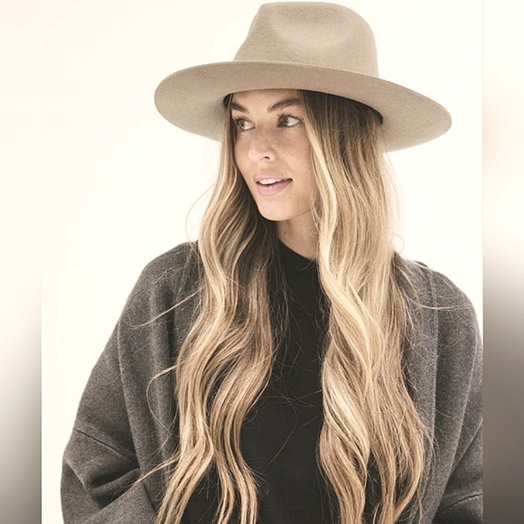 NEW Panama Fedora Hat Ivory Cream trending Western OS - Picture 4 of 4